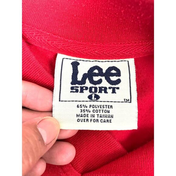 VTG Detroit Red Wings Embroidered NHL Shirt LARGE 1990's Lee Sport - Picture 9 of 16
